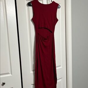Elegant Sleeveless Red Dress